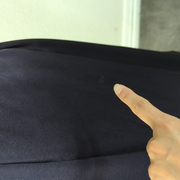 Celine Saint Waist Tie Open Back A Line Satin Dress Dark Gray Purple 40/8 classy - Picture 12 of 12